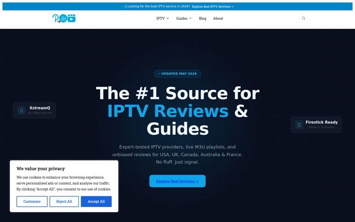 Screenshot of iptvreel.com