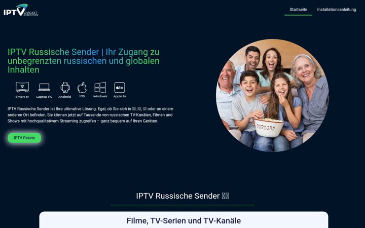 Screenshot of iptvrussisch.de
