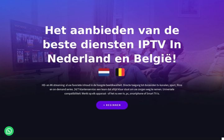 Screenshot of iptvservicenl.com
