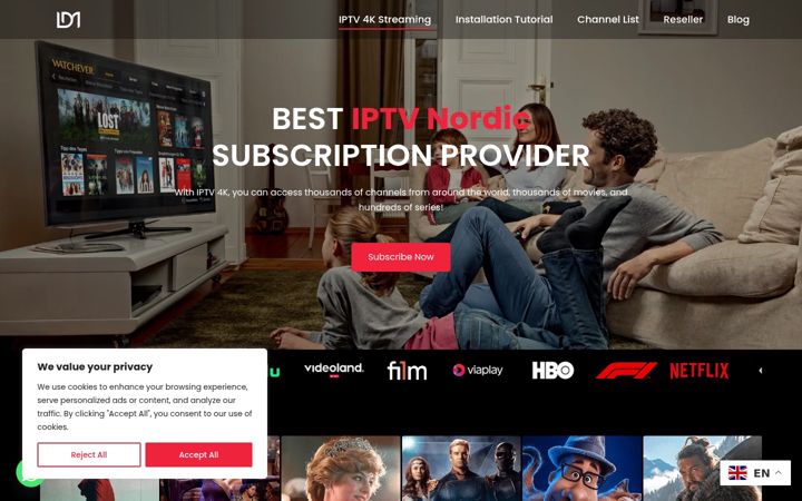 Screenshot of iptvworld4k.fr