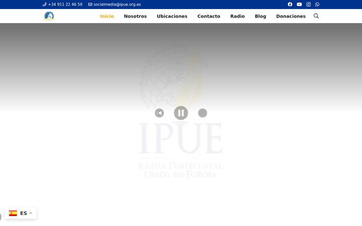 Screenshot of ipue.es