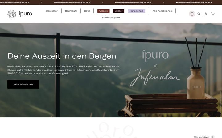 Screenshot of ipuro.com
