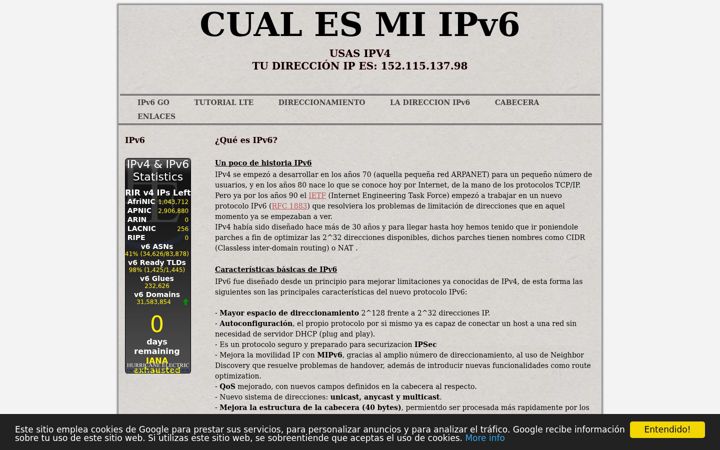 Screenshot of ipv6go.net