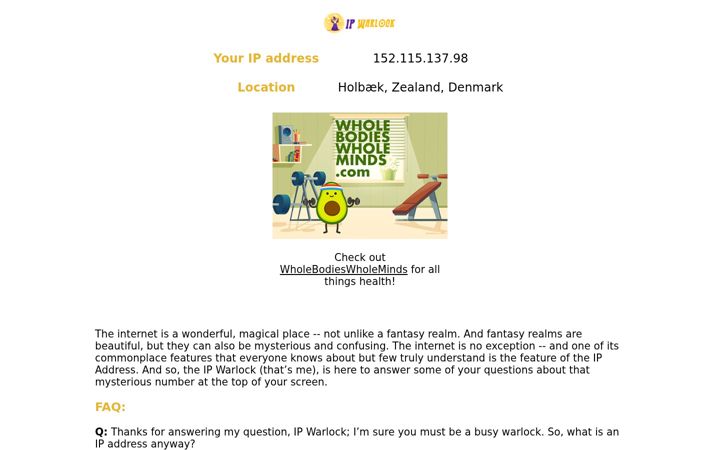 Screenshot of ipwarlock.com