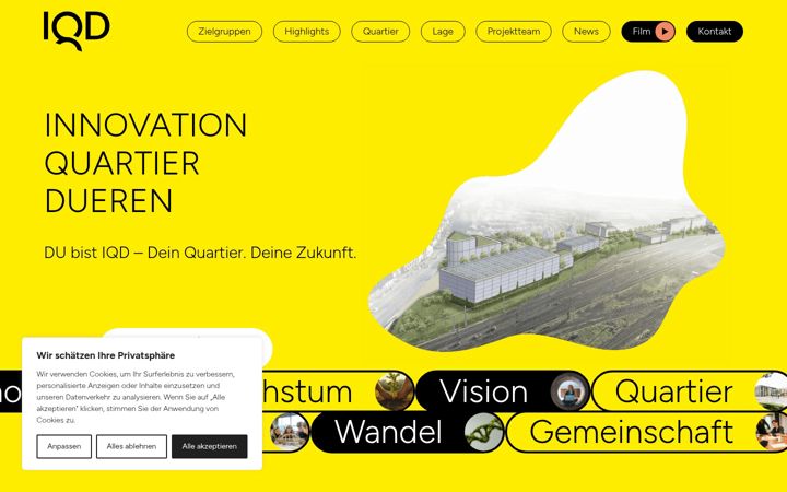 Screenshot of iq-dueren.de