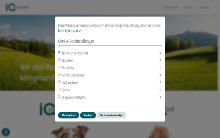 Screenshot of iq-interquell.de