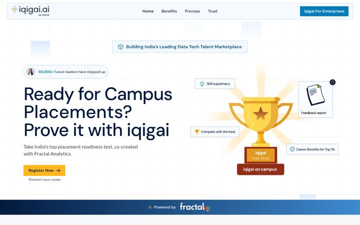 Screenshot di iqigai.ai