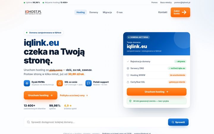Screenshot of iqlink.eu