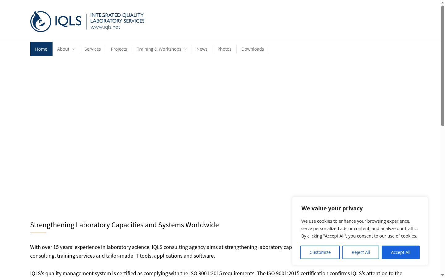 Screenshot tal-banner tal-kunsens muri qabel kwalunkwe interazzjoni