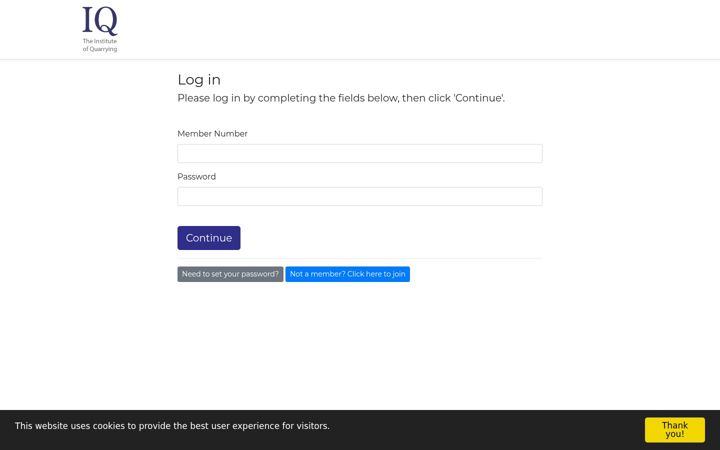 Screenshot of iqmembership.org