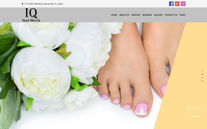 Screenshot of iqnailworldgainesville.com