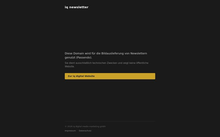 Screenshot of iqnewsletter.de