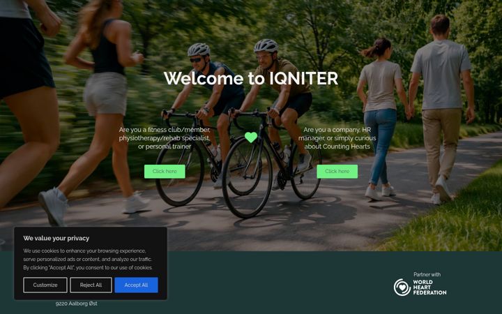 Screenshot of iqniter.com