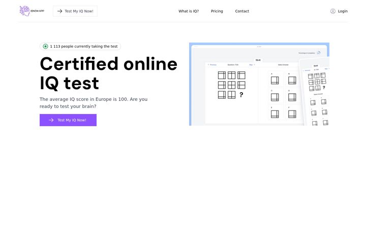 Screenshot of iqnow.app