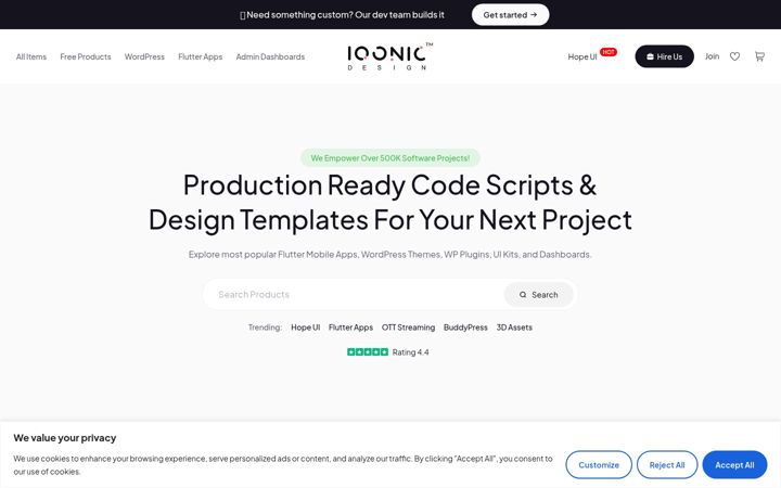 Screenshot of iqonic.design