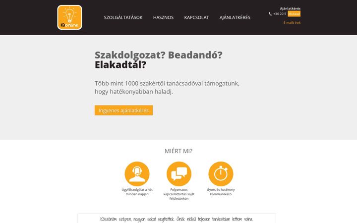 Skjámynd af iqonline.hu