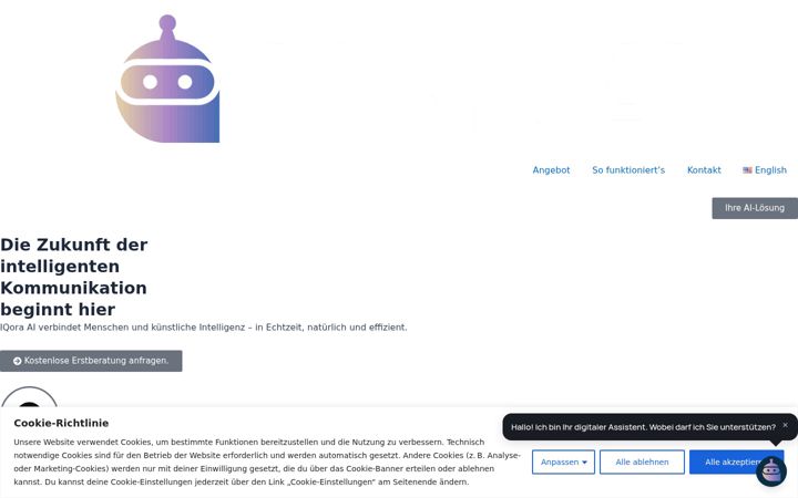 Screenshot of iqora-ai.com