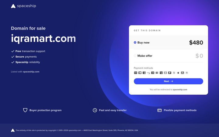 Screenshot of iqramart.com