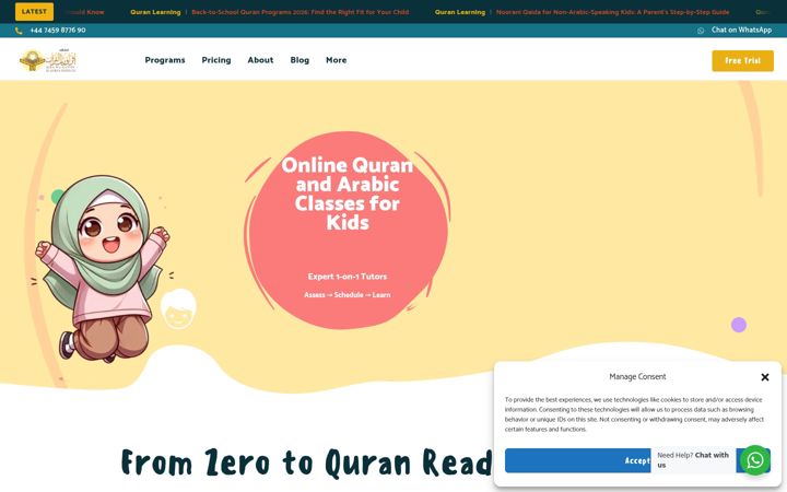 Screenshot of iqrawarattelinstitute.com