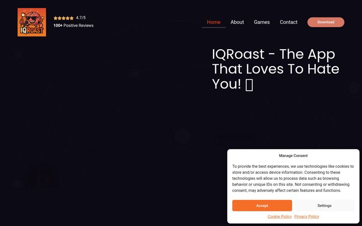 Screenshot of iqroast.com