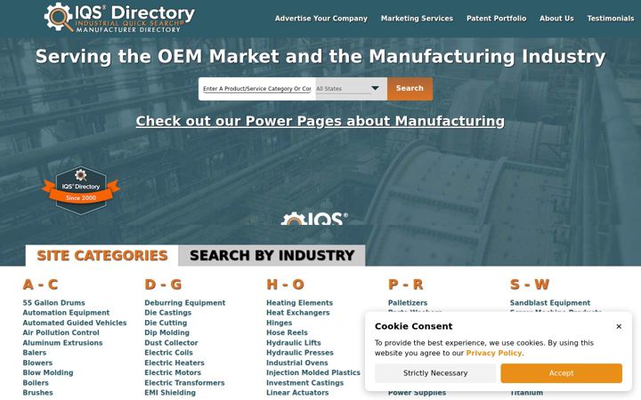 Skjermbilde av iqsdirectory.com