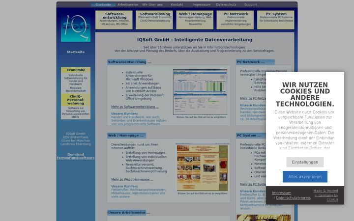 Screenshot of iqsoft.de