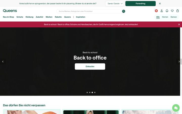 Screenshot of iqueens.ch