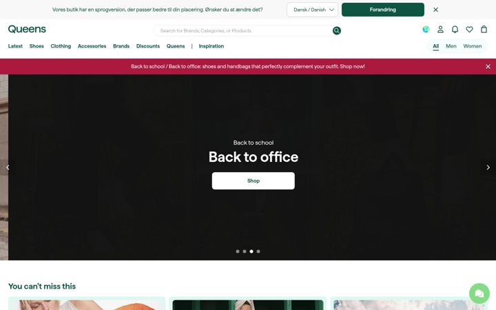 Screenshot of iqueens.com