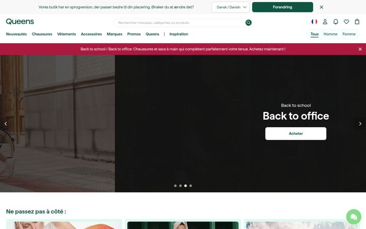 Screenshot of iqueens.fr