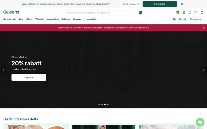 Screenshot of iqueens.se