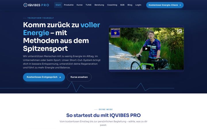 Screenshot of iqvibespro.com