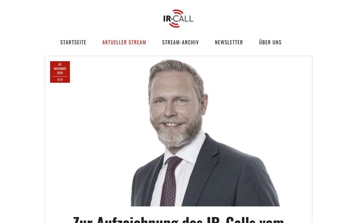 Screenshot of ir-call.com