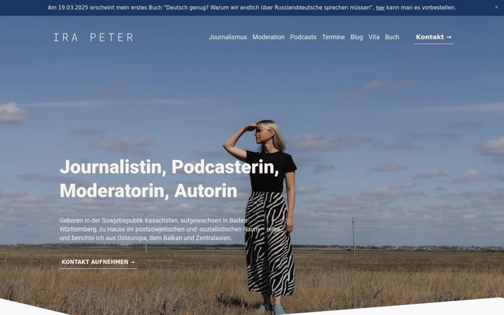 Screenshot of ira-peter.de