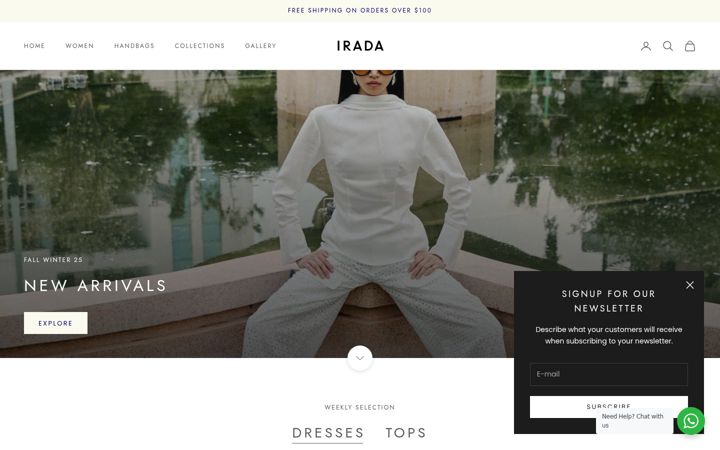 Screenshot of iradaofficial.com