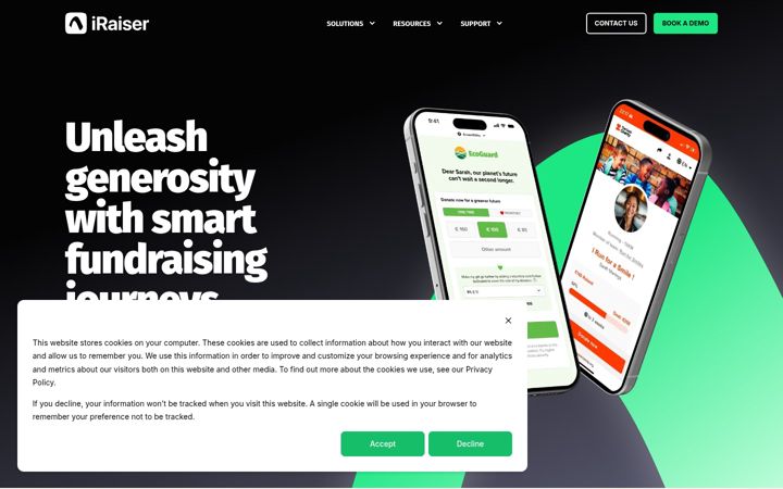 Screenshot of iraiser.eu