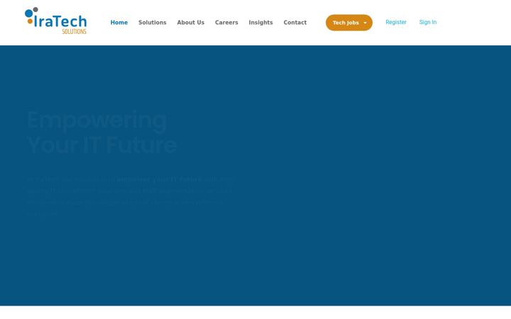 Screenshot of iratechsolutions.com
