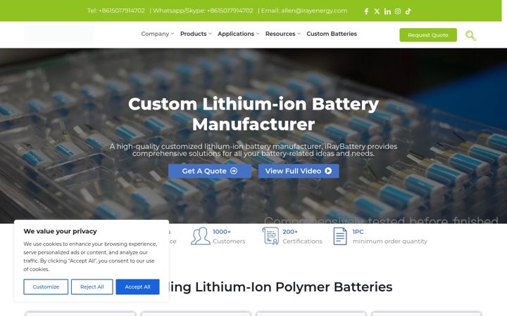 Screenshot of irayenergy.com