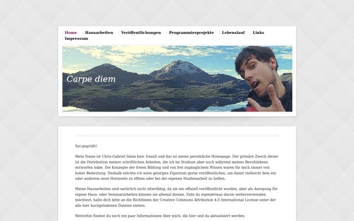 Screenshot of irazall.de