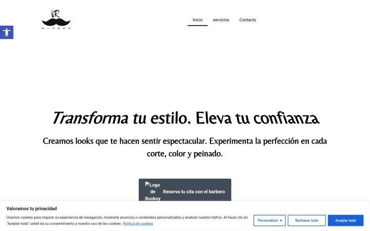 Screenshot of irbarber.com