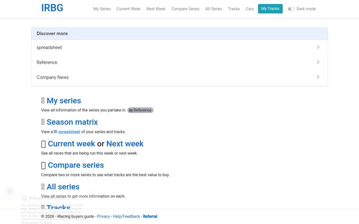 Screenshot of irbg.net