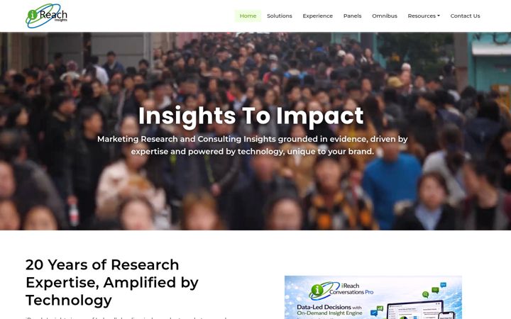 Screenshot of ireachhq.com