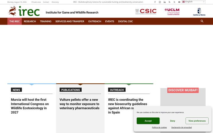 Screenshot of irec.es