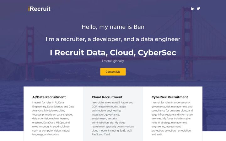 Screenshot di irecruit.ai