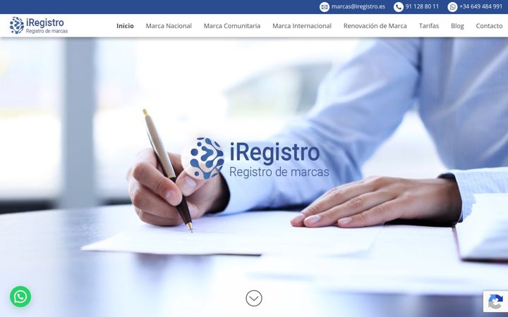Zrzut ekranu iregistro.es
