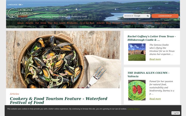 Screenshot of ireland-guide.com