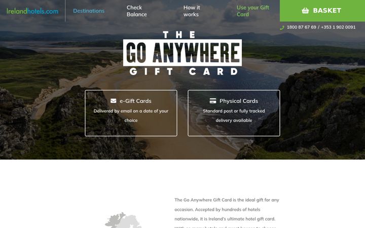 Ekrano kopija irelandhotelsgiftcards.com