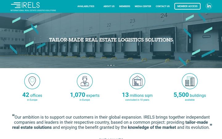 Screenshot of irels.net