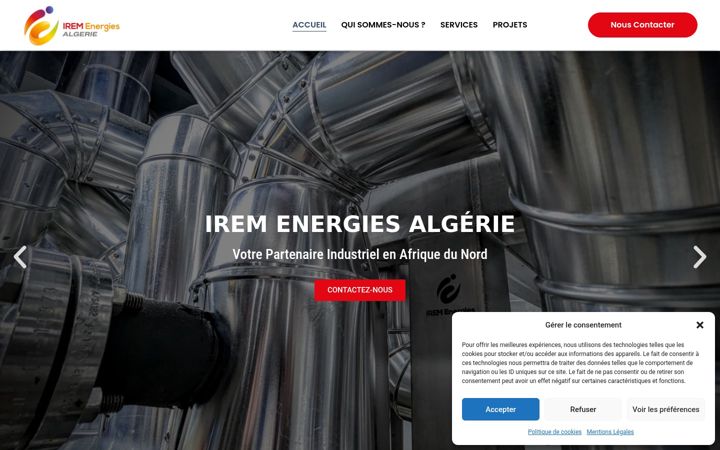Screenshot of iremalgerie.com