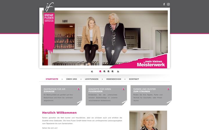 Screenshot of irene-fuxen.de