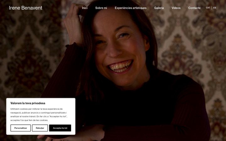 Screenshot of irenebenavent.com